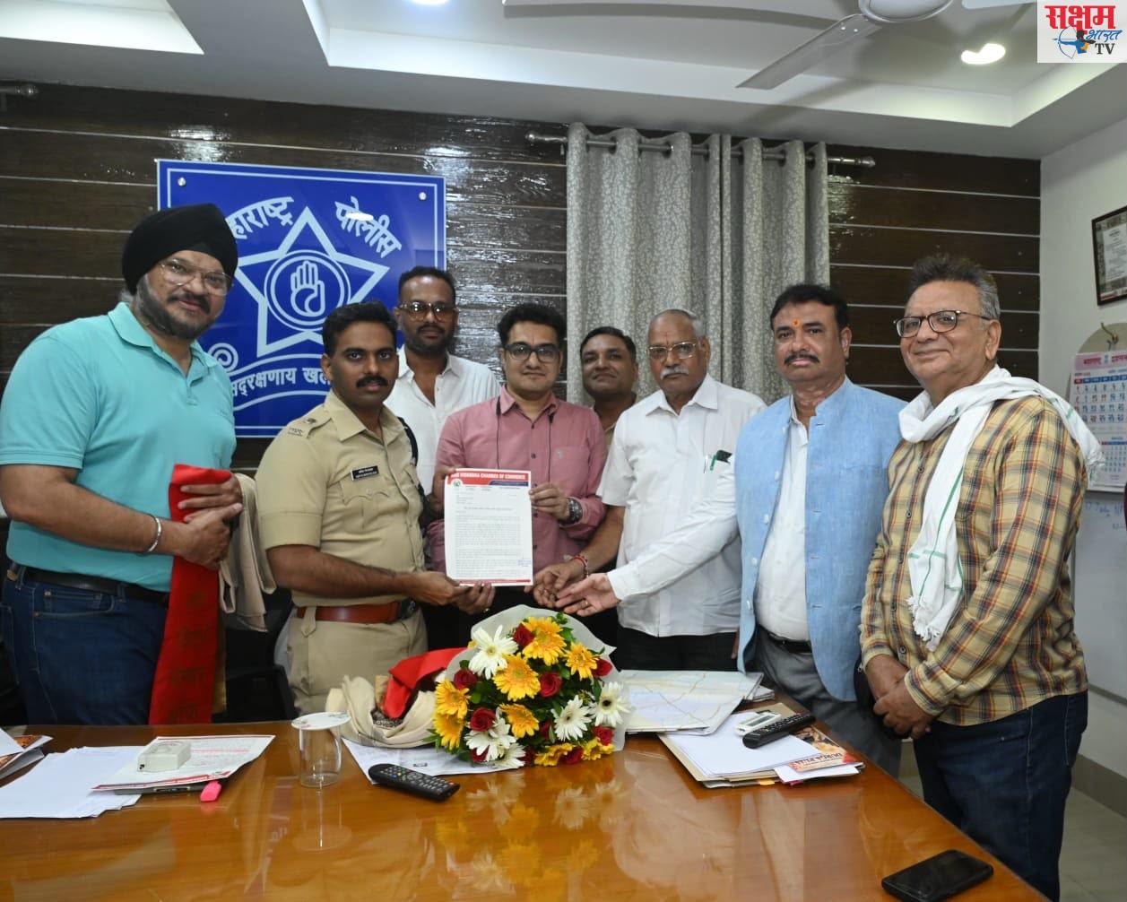 NVCC के निवेदन पर ट्राफीक की समस्याओं पर डीसीपी आदित्य मिर्खेलकर ने शहर के विभिन्न इलाकों का किया दौरा